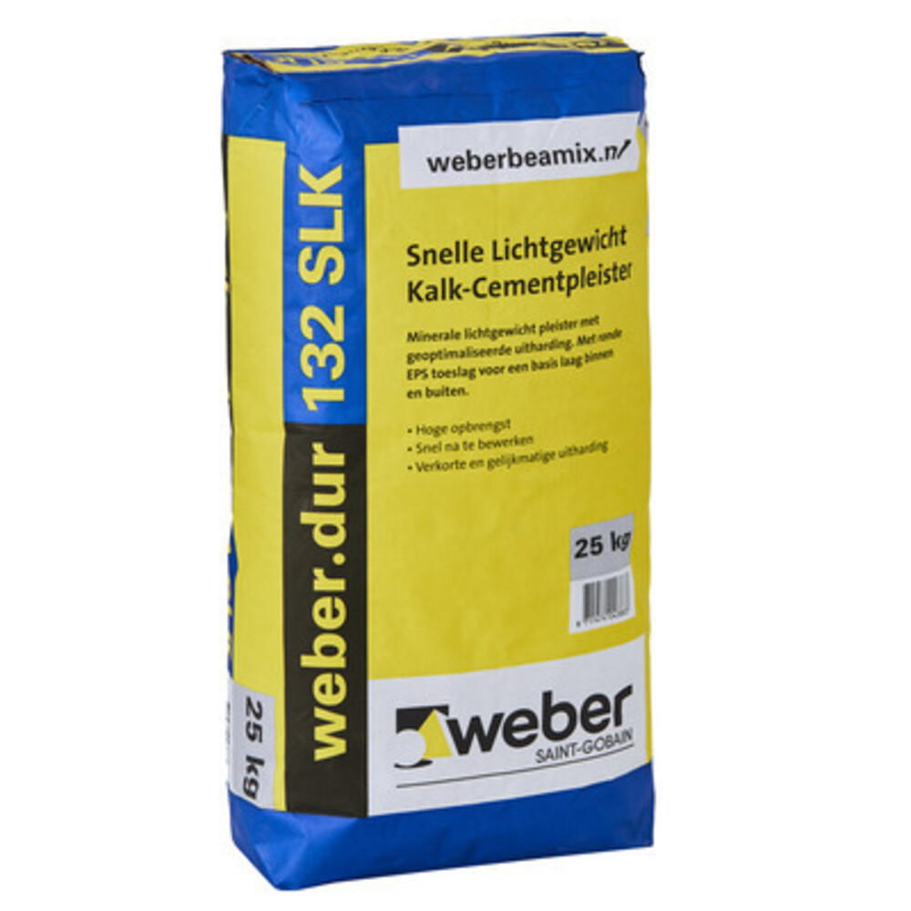 8711474043883_A2N1.tif weber.dur 132 SLK snelle lichtgewicht kalk-cementpleister weberdur